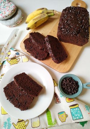 A picture of Whole wheat banana chocolate cake.