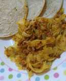 Repollo con chorizo