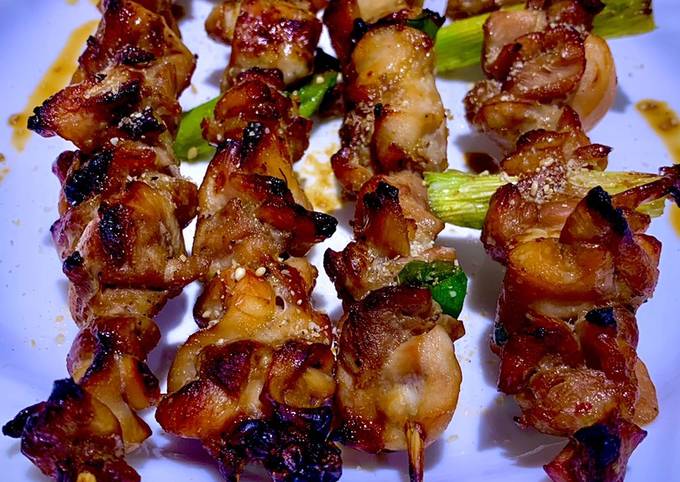 Yakitori Chicken With Ginger, Garlic and Soy Sauce