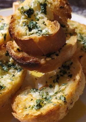 Una foto de Crostini all’aglio