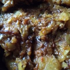 A picture of Cabbage Potatoes curry.