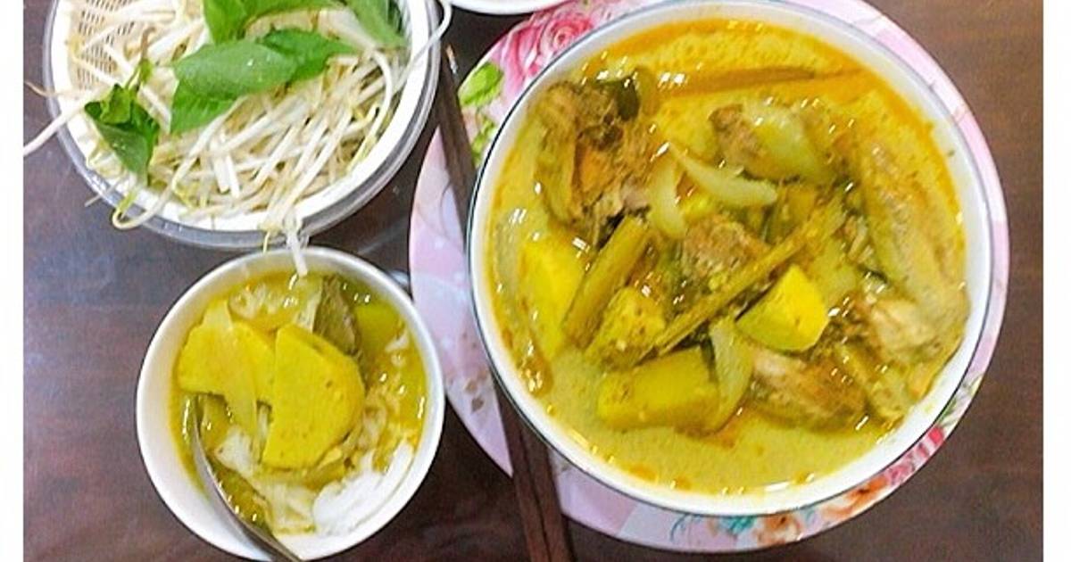 Cach Lam Mon Bun Ca Ri Ga Của Huong Tran Cookpad