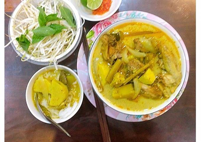 Cach Lam Mon Bun Ca Ri Ga Của Huong Tran Cookpad