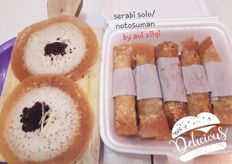 Resep Serabi solo/notosuman, Enak Banget