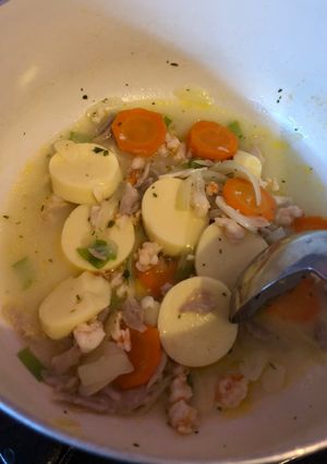 Foto resep **MPASI 10 Bulan** Sup Tofu Udang Ayam