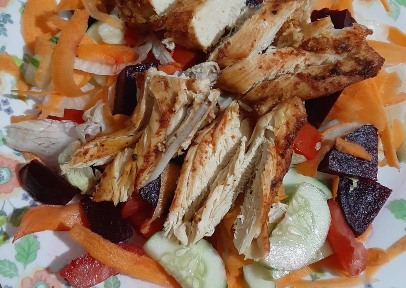 Ensalada con pollo