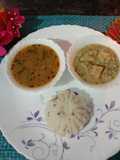 Sama rice, alu peanut curry, Suran (yam) upwas sabji