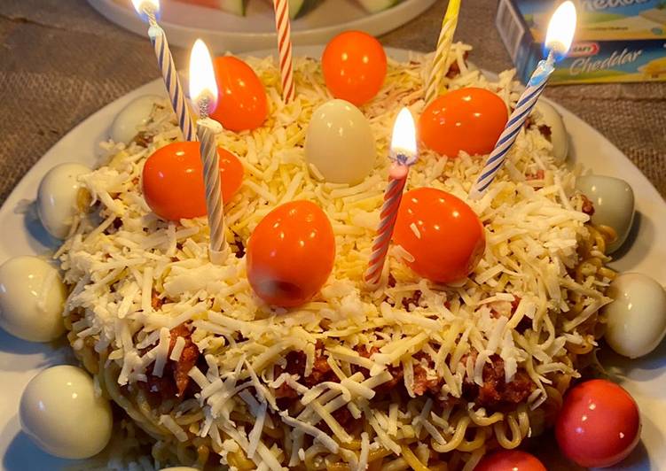 Mie Ulang Tahun dari Indomie | Instant Noodle Cake 🎂 🥳