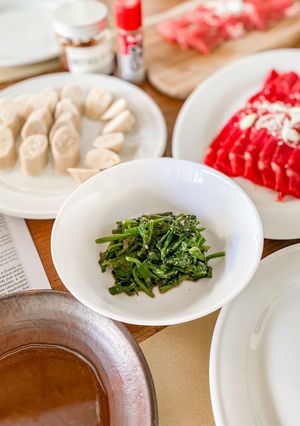 Foto resep Gomae spinach