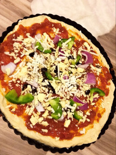 صورة لوصفة بيتزا 🍕