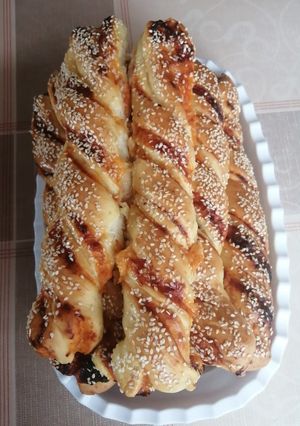 Pizzás csavart recept fotója