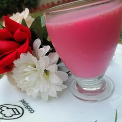 A picture of Rose Milk with Nuts 🌹🥜.