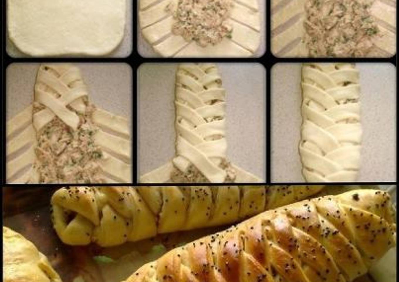 Chicken braided bread