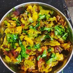 A picture of Sam {lima beans} ke sabji.