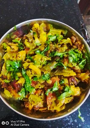 A picture of Sam {lima beans} ke sabji.