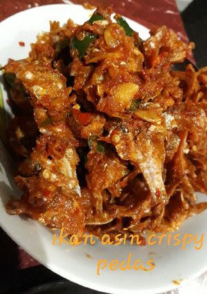Foto resep Ikan Asin Crispy Pedas