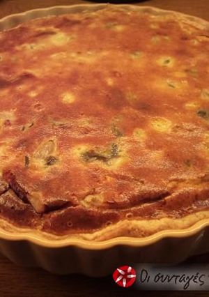 Φωτογραφία της συνταγής Τάρτα με ροκφόρ, πιπεριές και μανιτάρια