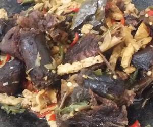 Resep mudah Oseng Mentok Tempe cabe ijo Lezat Mantap