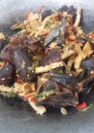 Foto resep Oseng Mentok Tempe cabe ijo