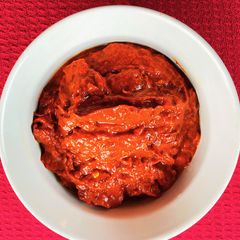 A picture of Homemade Spicy Harissa Paste.