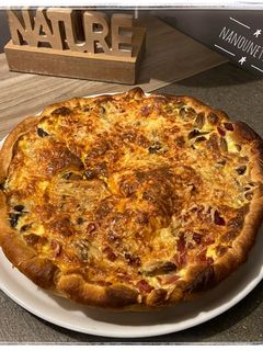 Une photo de Quiche lardons-champignons