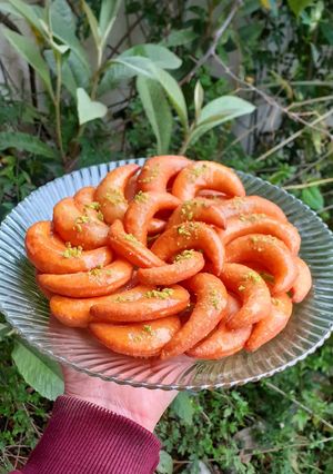 عکسی از دستور شیرینی هلال ماه 😋😍