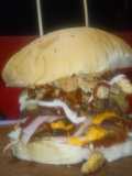 Hamburguesas de pollo y res
