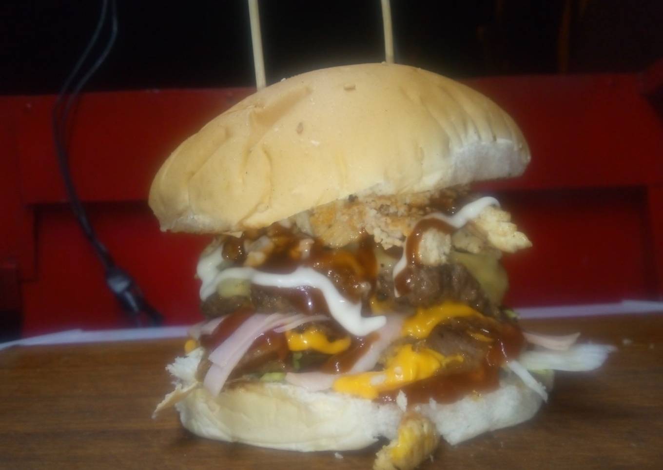 Hamburguesas de pollo y res