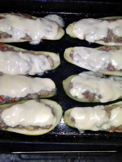 Una foto de Zucchinis rellenos