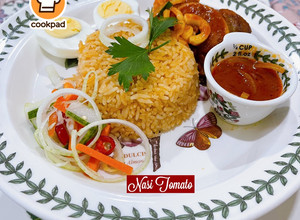 Gambar 👩‍🍳Nasi Tomato- Set Lengkap 🍚🍅