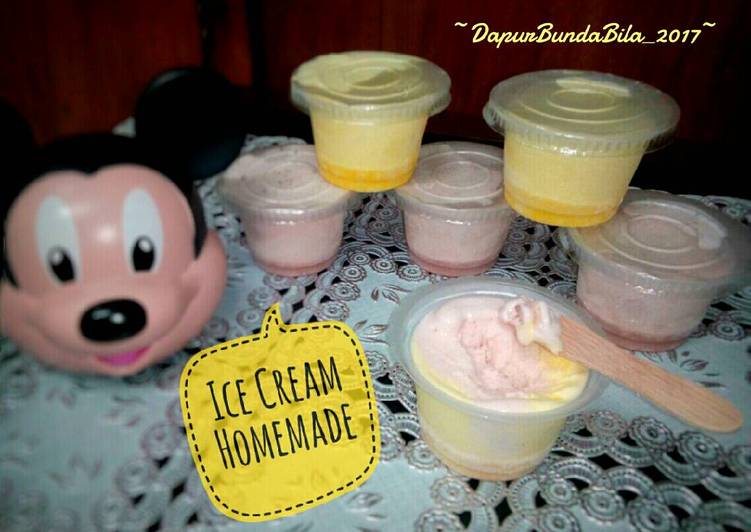 Cara Gampang Menyiapkan Ice Cream Homemade (Super Irit 3 Bahan Saja) yang Enak Banget