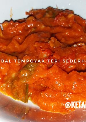 Foto resep Sambal Tempoyak Teri Sederhana