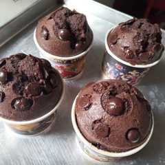 A picture of Cup cake coklat (6 bhn tanpa pengembang).