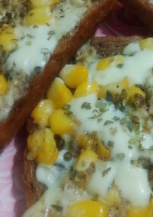 A picture of Easy Cheese corn Garlic Toast Recipe.