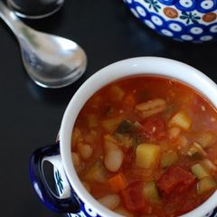 A picture of Vegetable-only Minestrone.