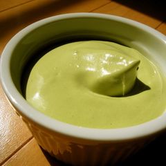 A picture of Easy Matcha Cream for Crepe or Dorayaki.