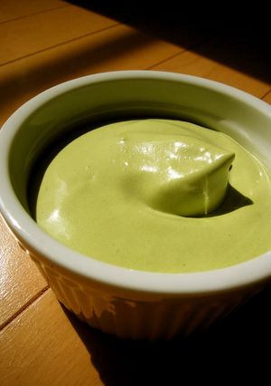 A picture of Easy Matcha Cream for Crepe or Dorayaki.
