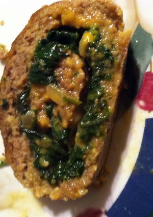 A picture of Meat Loaf Roll Florentine.