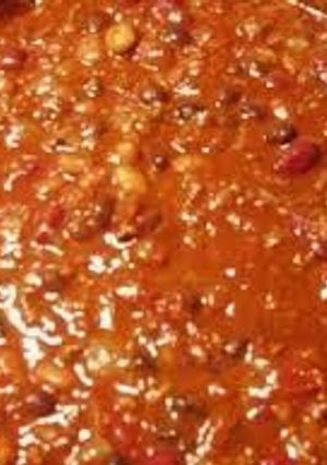 A picture of RedMan's Famous Chili.