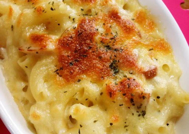 Steps to Make Speedy Easy with Milk! Macaroni Gratin