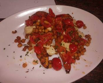 Easy Fast Cooking Baked Mediterranean Sweet Potatoes Delicious and Healthy