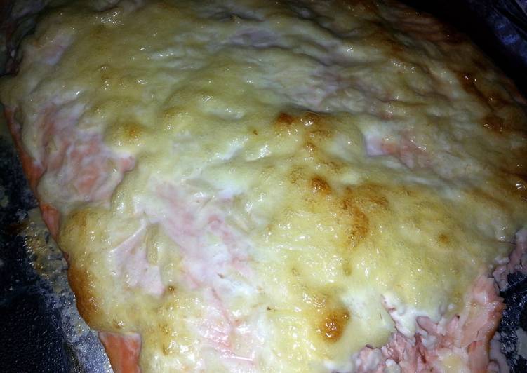 Recipe of Super Quick Homemade Parmesan salmon bake