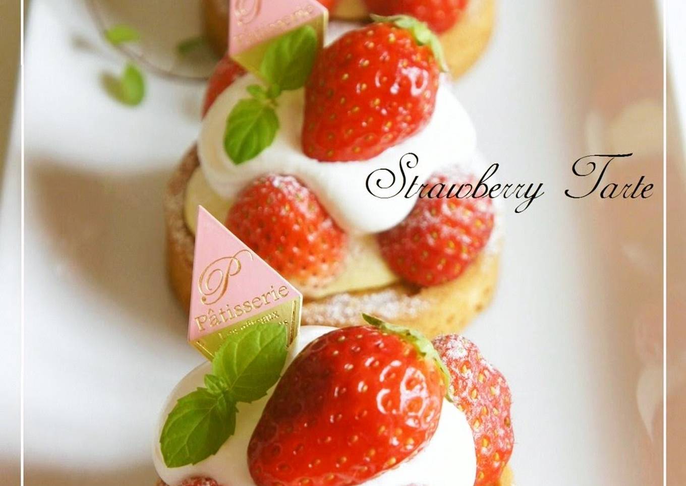 A strawberry cupcake