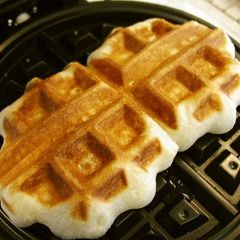 A picture of Shocking and Super Rich Belgian Waffles.