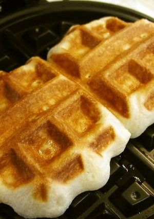 A picture of Shocking and Super Rich Belgian Waffles.