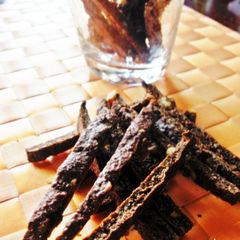 A picture of Crunchy Cocoa Okara Sticks.