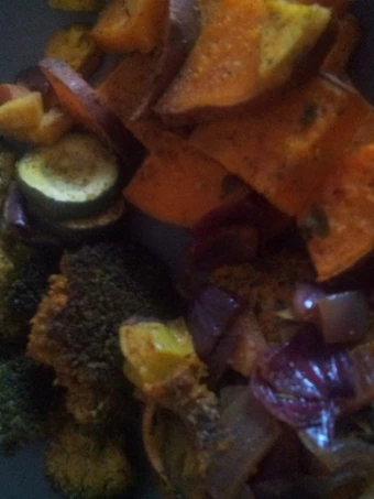 Recipe Roasted vegetables and chicken the Delicious Appealing