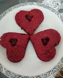Red velvet soft cookies ή μπισκότα αγάπης Αγίου Βαλεντίνου💖❤️💝