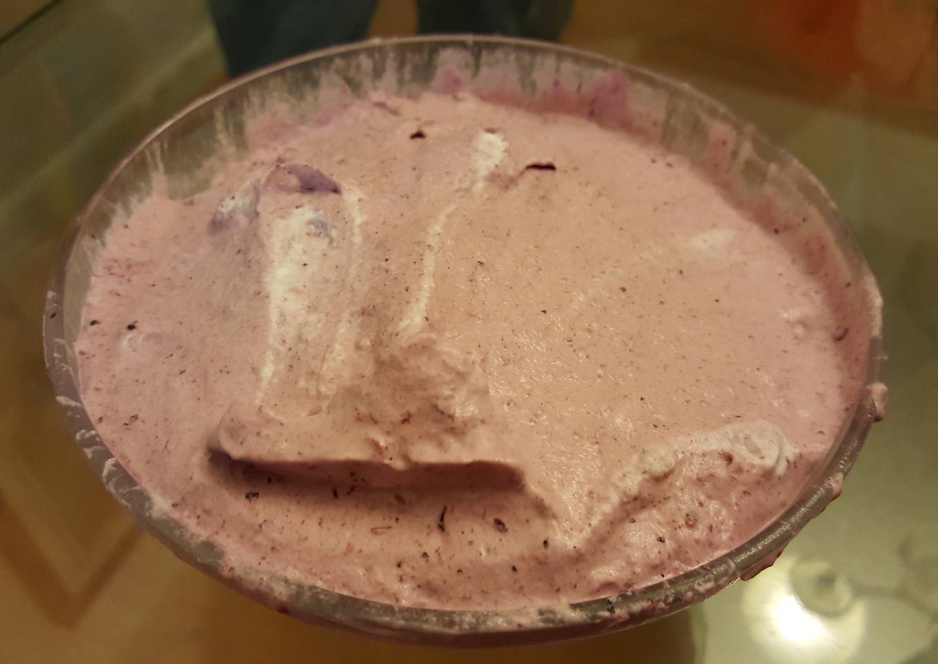 orange and berry whipped creams