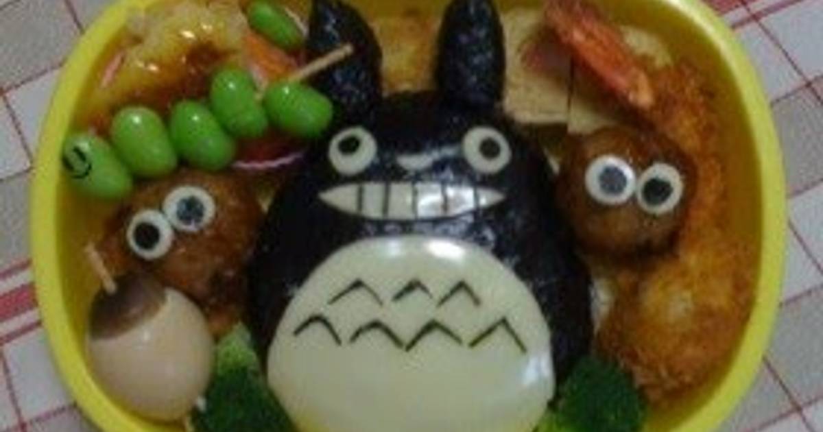 Totoro Rolls for Character Bento Recipe by cookpad.japan - Cookpad